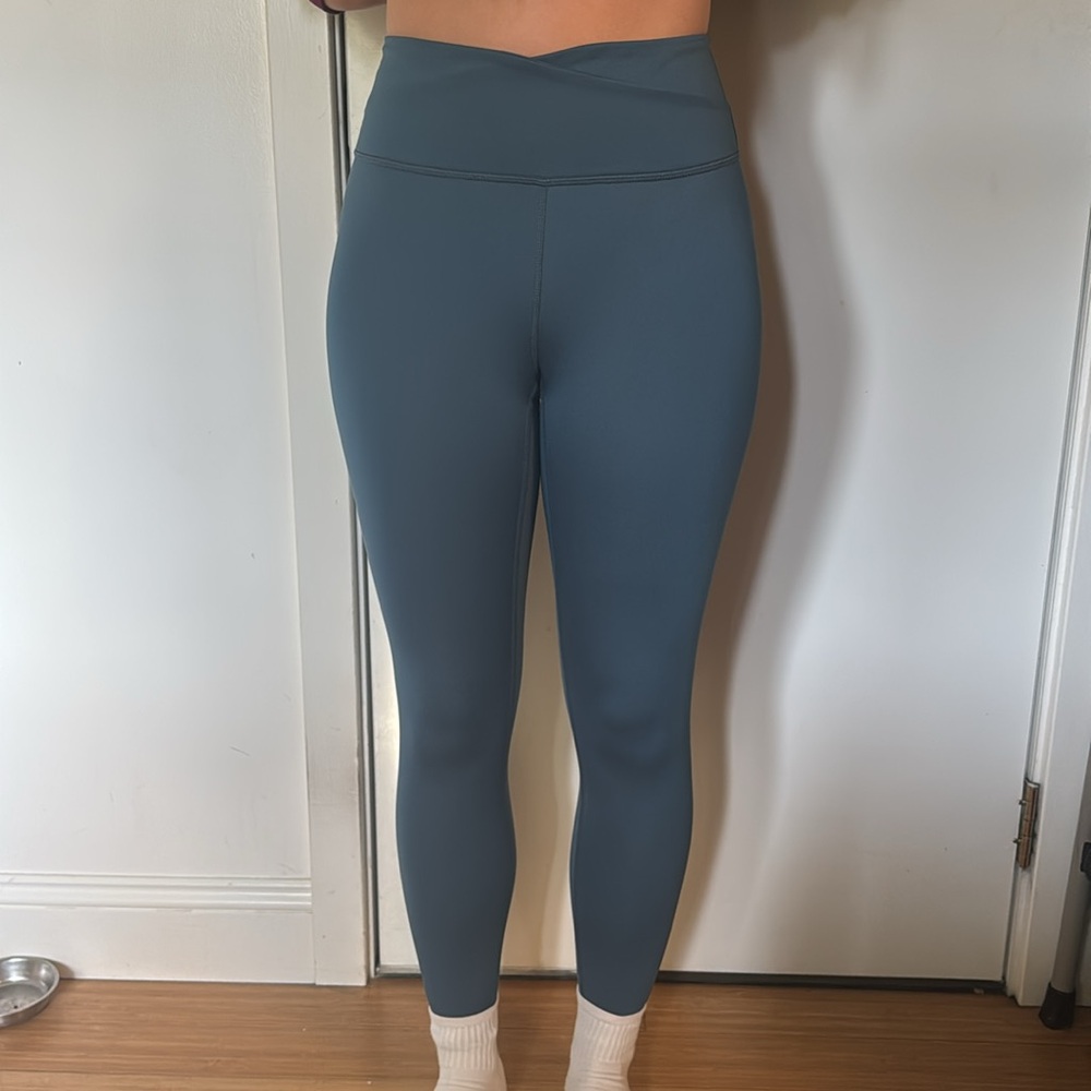 Blue High-Waisted Leggings
